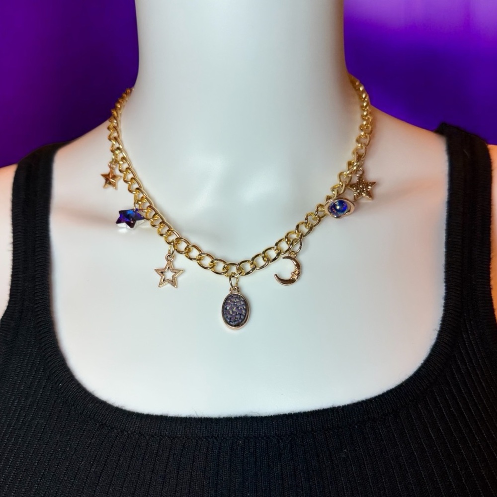 🌠 Star Cluster Charm Necklace 🌠